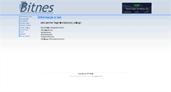 Desktop Screenshot of bitnes.pl
